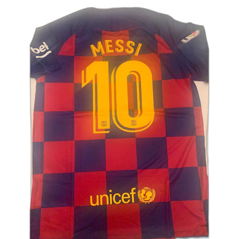 Nike Messi FC Barcelona 19/20 #10 Checkered Design